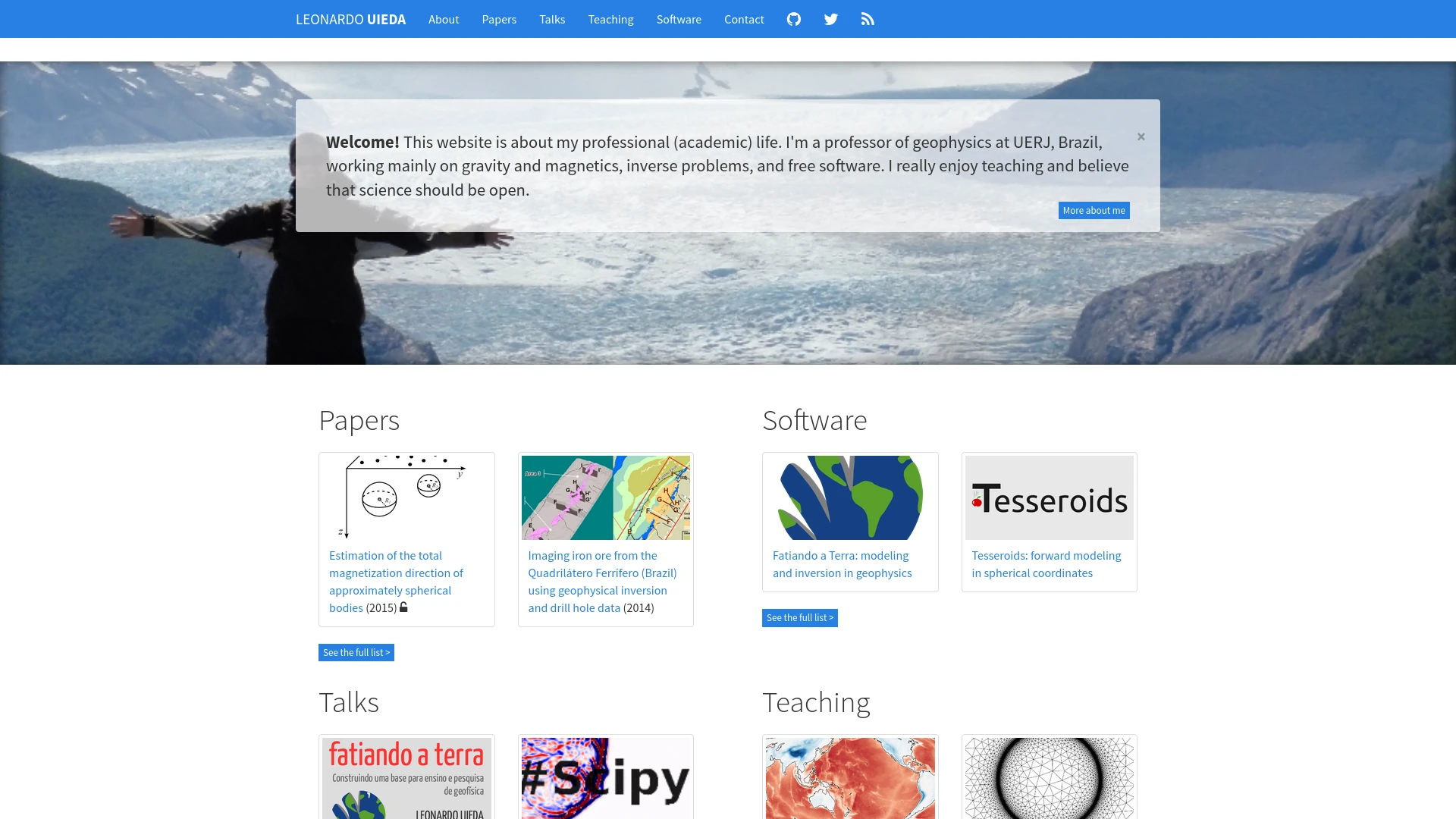 Screenshot of a website from the year 2015