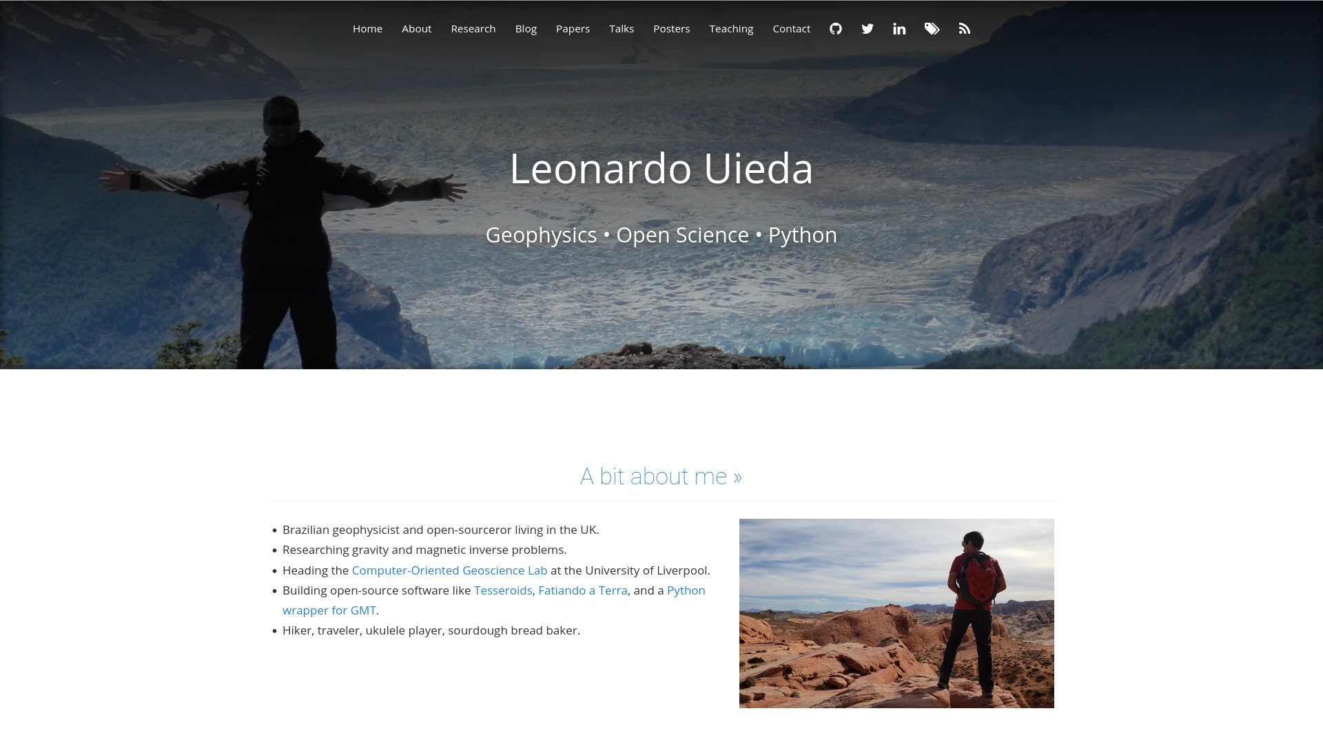 Screenshot of a website from the year 2019