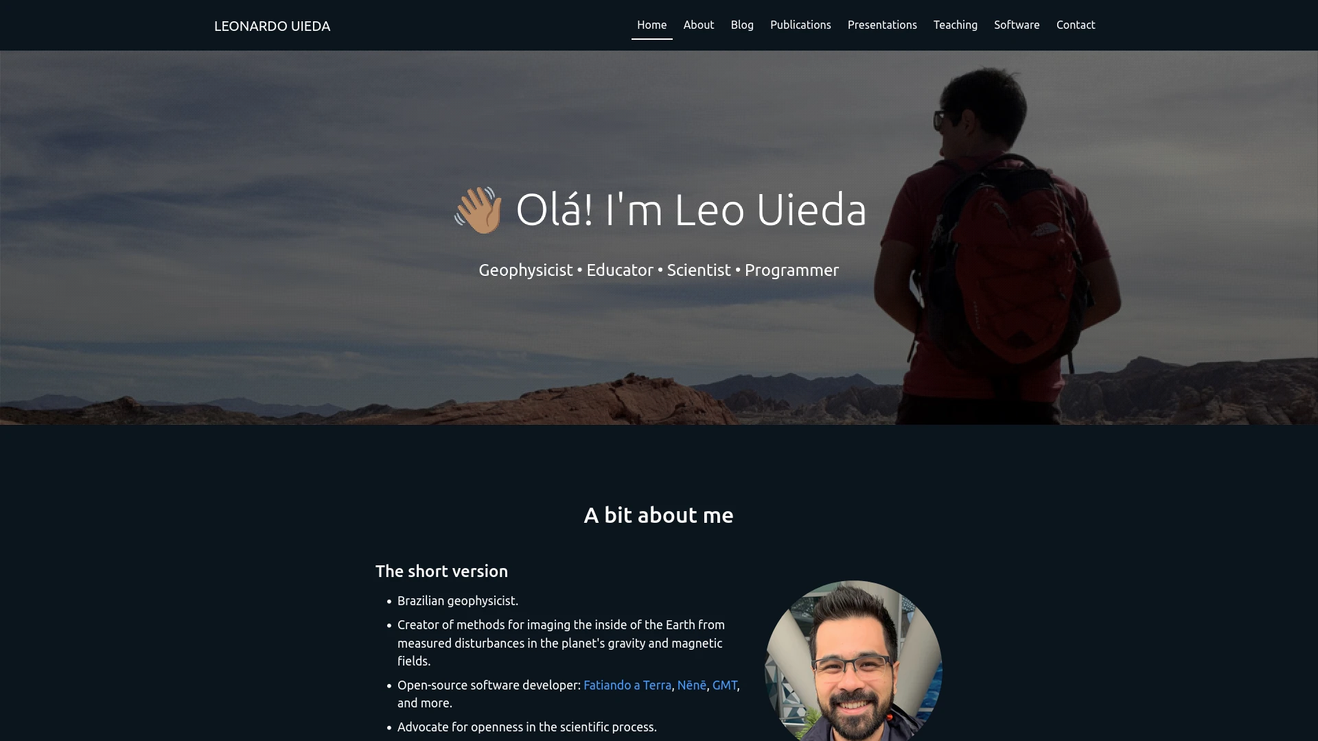 Screenshot of a website from the year 2021