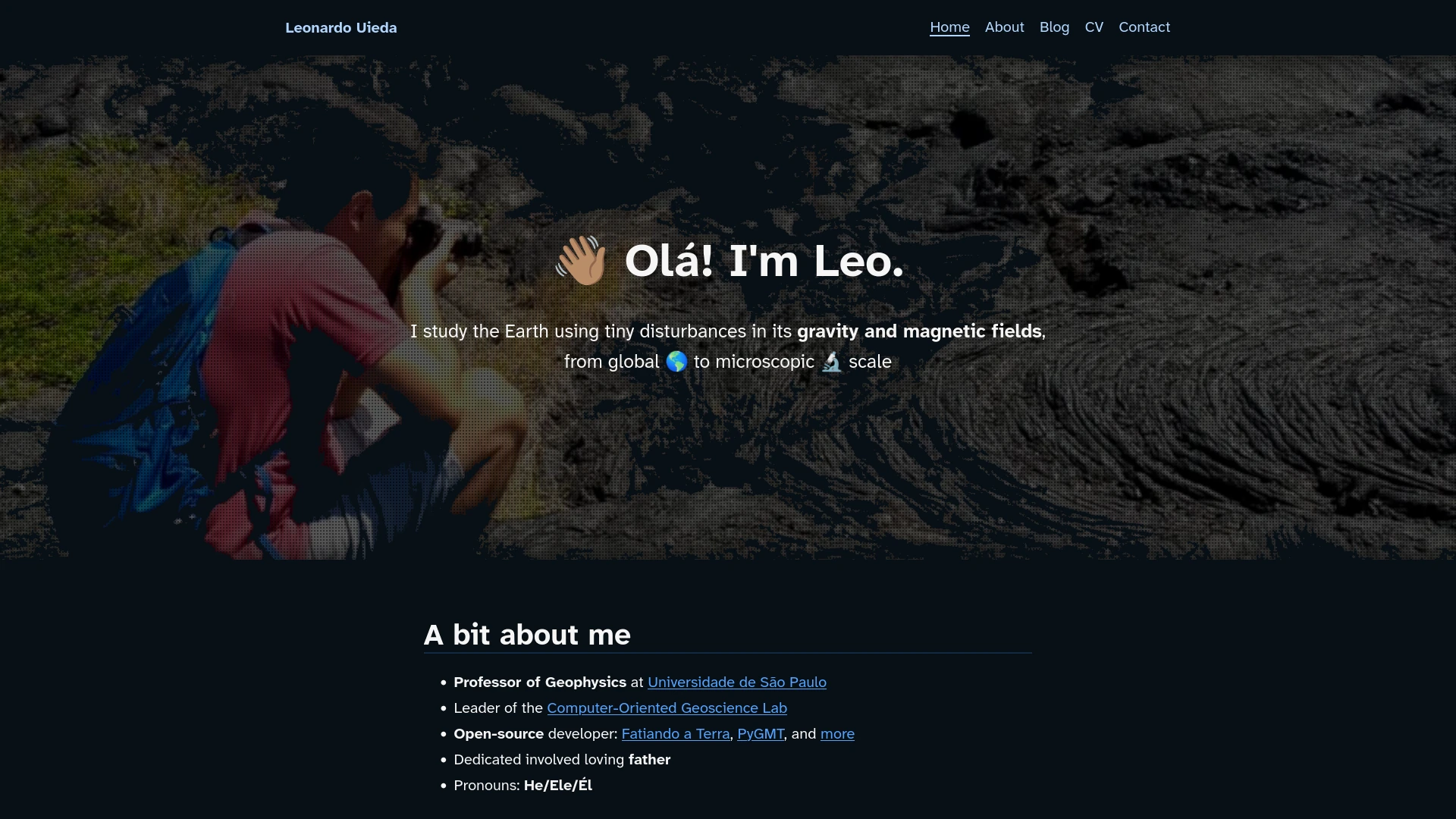 Screenshot of a website from the year 2025